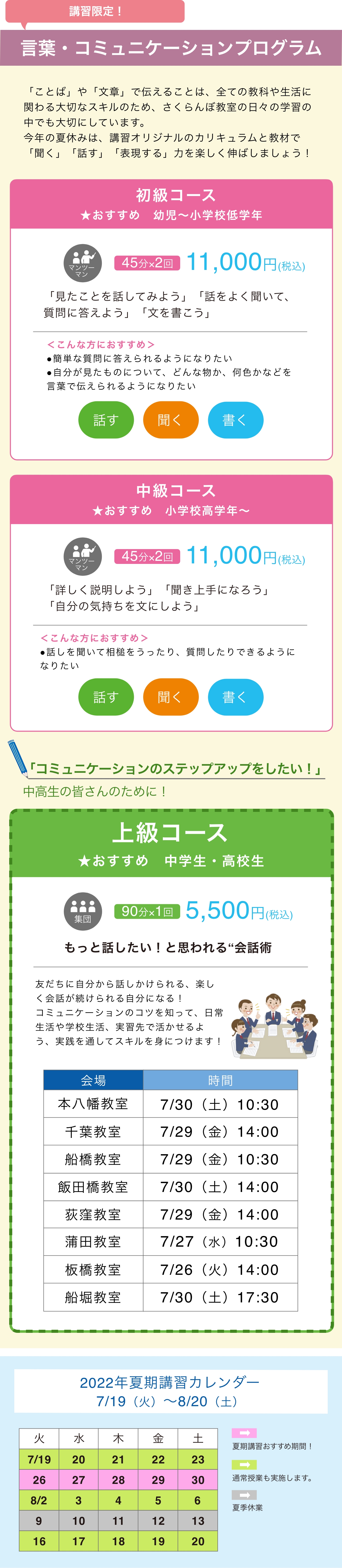 C ことば・表現力コース